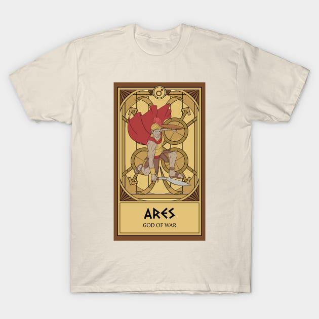 Ares Tarot Card T-Shirt by katieclouds